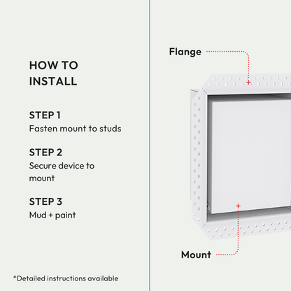 Flush No-See Device Mount [Luxe]